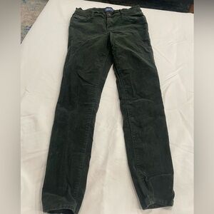 Old navy dark green corduroy pants. Rockstar style, size 6 regular.